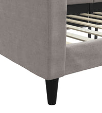 Tagesbett Taupe 90x200 cm Stoff