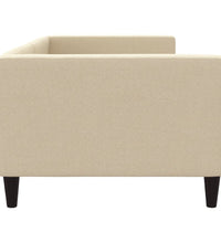 Tagesbett Creme 90x200 cm Stoff