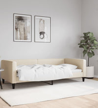 Tagesbett Creme 90x200 cm Stoff