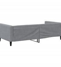 Tagesbett Hellgrau 100x200 cm Stoff