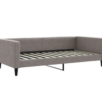 Tagesbett Taupe 100x200 cm Stoff