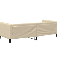 Tagesbett Creme 100x200 cm Stoff