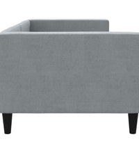 Tagesbett Hellgrau 90x190 cm Stoff