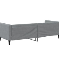 Tagesbett Hellgrau 90x190 cm Stoff