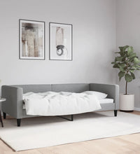 Tagesbett Hellgrau 90x190 cm Stoff