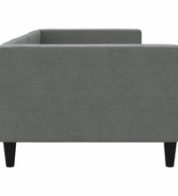 Tagesbett Dunkelgrau 90x190 cm Stoff