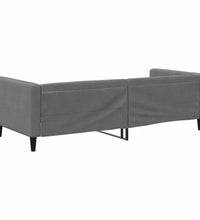 Tagesbett Dunkelgrau 90x190 cm Stoff