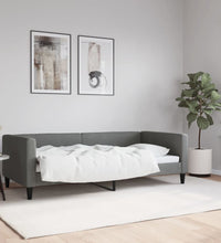 Tagesbett Dunkelgrau 90x190 cm Stoff