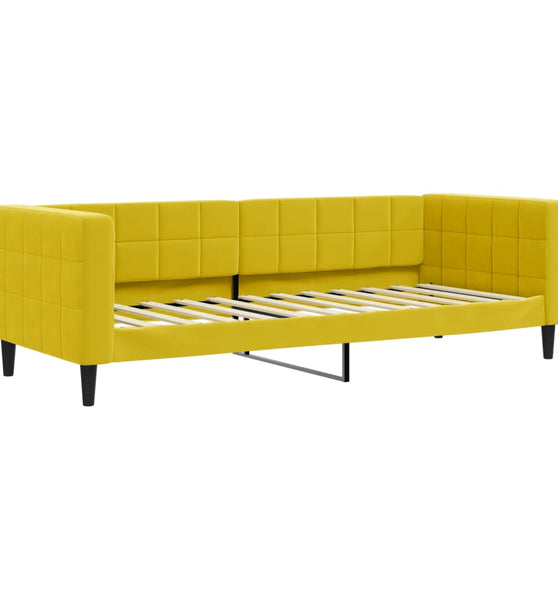 Tagesbett Gelb 80x200 cm Samt