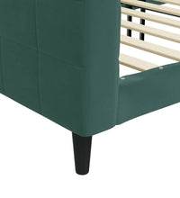 Tagesbett Dunkelgrün 100x200 cm Samt