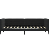 Tagesbett Schwarz 100x200 cm Samt