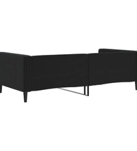 Tagesbett Schwarz 100x200 cm Samt