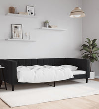 Tagesbett Schwarz 100x200 cm Samt