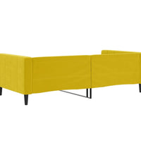 Tagesbett Gelb 100x200 cm Samt