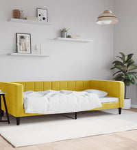 Tagesbett Gelb 100x200 cm Samt