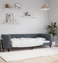 Tagesbett Dunkelgrau 90x190 cm Samt