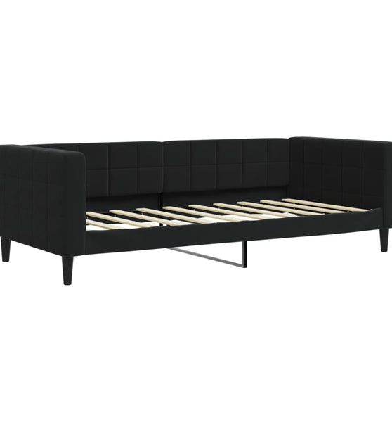 Tagesbett Schwarz 90x190 cm Samt