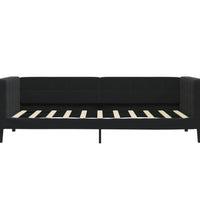 Tagesbett Schwarz 90x190 cm Samt