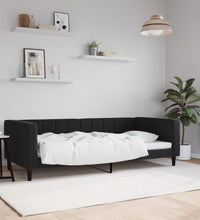 Tagesbett Schwarz 90x190 cm Samt