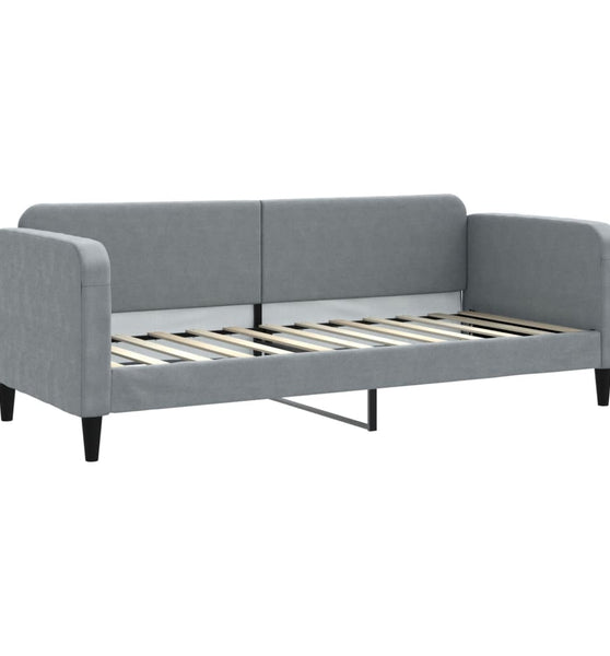 Tagesbett Hellgrau 80x200 cm Stoff
