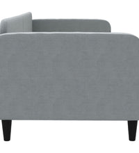 Tagesbett Hellgrau 80x200 cm Stoff