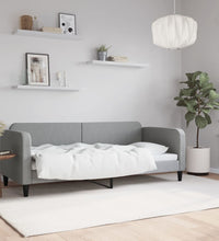 Tagesbett Hellgrau 80x200 cm Stoff