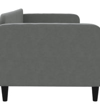 Tagesbett Dunkelgrau 80x200 cm Stoff