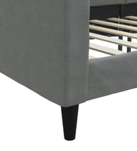 Tagesbett Dunkelgrau 80x200 cm Stoff