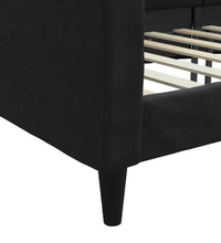 Tagesbett Schwarz 90x200 cm Stoff