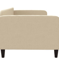 Tagesbett Creme 90x200 cm Stoff