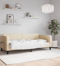 Tagesbett Creme 90x200 cm Stoff