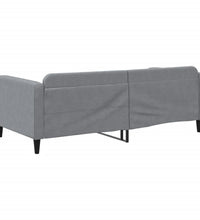 Tagesbett Hellgrau 100x200 cm Stoff