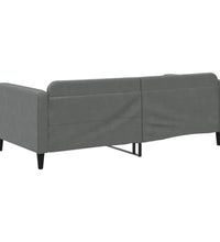 Tagesbett Dunkelgrau 100x200 cm Stoff