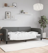 Tagesbett Dunkelgrau 100x200 cm Stoff