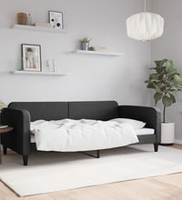 Tagesbett Schwarz 100x200 cm Stoff