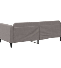 Tagesbett Taupe 100x200 cm Stoff