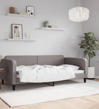 Tagesbett Taupe 100x200 cm Stoff