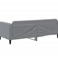 Tagesbett Hellgrau 90x190 cm Stoff