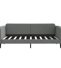 Tagesbett Dunkelgrau 90x190 cm Stoff