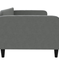 Tagesbett Dunkelgrau 90x190 cm Stoff