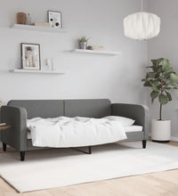 Tagesbett Dunkelgrau 90x190 cm Stoff