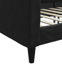 Tagesbett Schwarz 90x190 cm Stoff