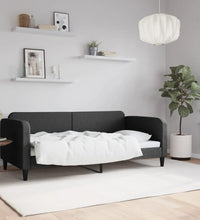 Tagesbett Schwarz 90x190 cm Stoff