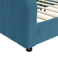 Tagesbett Blau 80x200 cm Samt