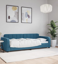 Tagesbett Blau 80x200 cm Samt