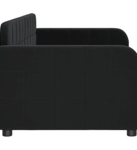Tagesbett Schwarz 80x200 cm Samt