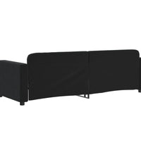 Tagesbett Schwarz 80x200 cm Samt