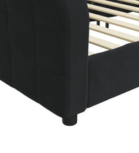 Tagesbett Schwarz 80x200 cm Samt