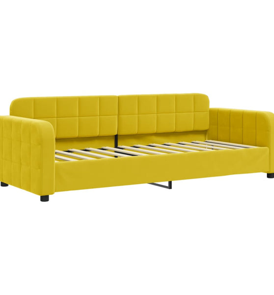 Tagesbett Gelb 80x200 cm Samt