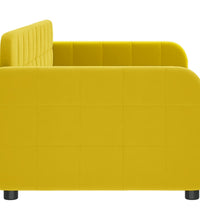 Tagesbett Gelb 80x200 cm Samt